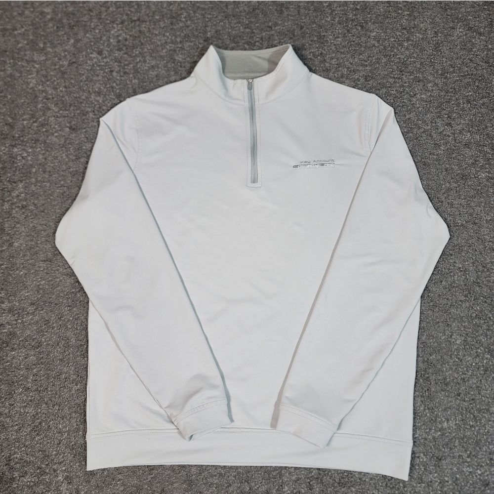 Peter Millar Men’s Medium 1/4 Zip Performance Pullover Key Account Embroidered